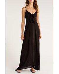 Elan - Tie Front Cover-Up Maxi Dress - Lyst