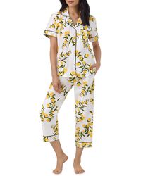 Bedhead - Print Organic Cotton Crop Pajamas - Lyst