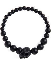 McQueen - Skull Bead Bracelet - Lyst