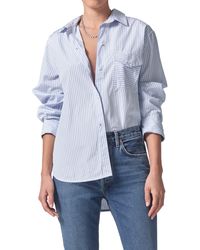 Citizens of Humanity - Shay Stripe Cotton Button-up Shirt - Lyst