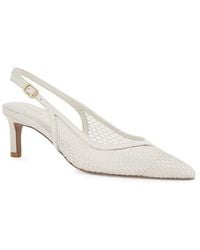 Reiss - Sirena Pointed Toe Kitten Heel Slingback Pump - Lyst