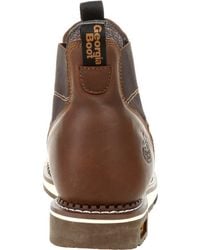 Georgia Boot - Amp Lt Wedge Waterproof Chelsea Work Boot - Lyst