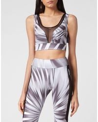 Philipp Plein - Tie-Dye Jogging Cropped Top Scratch - Lyst