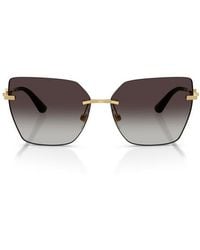 Dolce & Gabbana - 62Mm Oversize Gradient Cat Eye Sunglasses - Lyst