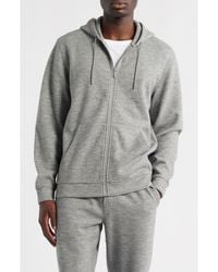 Zella - Waffle Knit Zip-Up Hoodie - Lyst