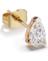 Maria Tash - Diamond Pear Stud Earring - Lyst