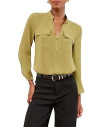 Lipsy - Half-Zip Shirt - Lyst