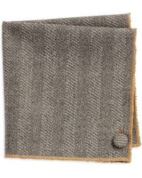 CLIFTON WILSON - Herringbone Wool Pocket Square - Lyst