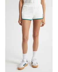 Sporty & Rich - Crown Tennis Embroidered Piqué Shorts - Lyst