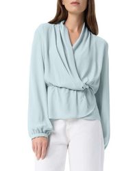 DO by Dee Ocleppo - Margot Faux Wrap Peplum Top - Lyst
