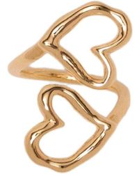 Maje - Double-Plated Heart Ring - Lyst