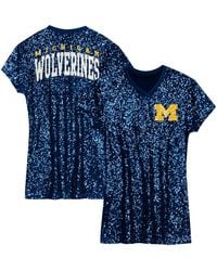 Outerstuff - Preschool Michigan Wolverines Sequin V-Neck Dress - Lyst