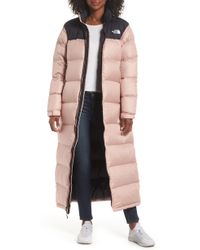 the north face nuptse long coat