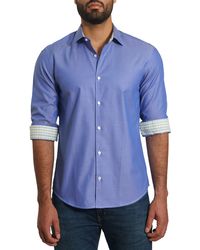 Jared Lang - Trim Fit Pima Cotton Button-up Shirt - Lyst