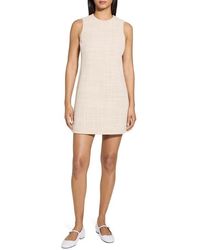 Theory - Sleeveless Tweed A-Line Dress - Lyst