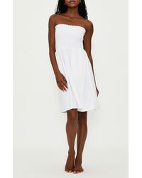 Beach Riot - Lilee Strapless Smocked Cover-up Dress - Lyst