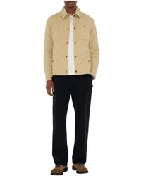 Burberry - Quilted Gabardine Overshirt - Lyst