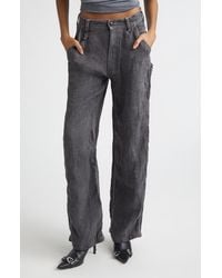 R13 - Linen & Cotton Carpenter Pants - Lyst