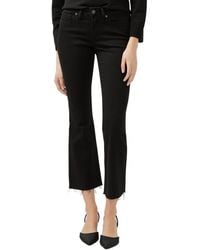 Silver Jeans Co. - Suki Curvy Raw Hem Mid Rise Kick Flare Jeans - Lyst