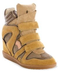 Isabel Marant - Bekett Hidden Wedge High Top Sneaker - Lyst