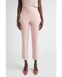 St. John - Emma Mélange Stretch Twill Crop Pants - Lyst