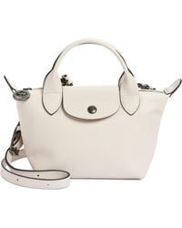 Longchamp - Extra Small Le Pliage Xtra Leather Top Handle Bag - Lyst