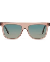 DIFF - Stevie 55mm Gradient Flat Top Sunglasses - Lyst