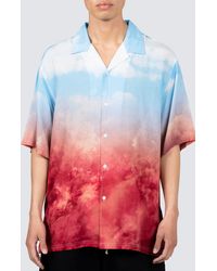 Pleasures - Heaven & Hell Relaxed Fit Camp Shirt - Lyst