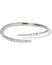Nadri - Delphine Cubic Zirconia Bypass Cuff Bracelet - Lyst