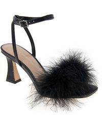 BCBGMAXAZRIA - Relby Faux Feather Sandal - Lyst