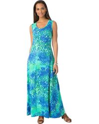 Jessica London - Stretch Cotton Tank Maxi Dress - Lyst
