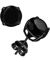 Donatello Gian - Sterling Rhodium Plated Super Large Studs - Lyst
