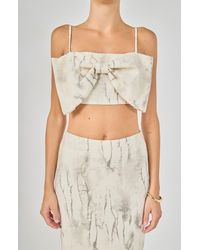Endless Rose - Oversized Bow Cropped Top - Lyst