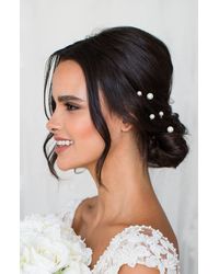 Brides & Hairpins - Iva Set Of 5 Imitation Pearl Hair Pins - Lyst