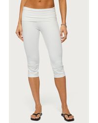 Edikted - Rocio Foldover Capri Pants - Lyst