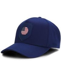 BOSS - Poulin Lux Flag Patch Adjustable Baseball Cap - Lyst