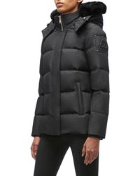 Moose Knuckles - Cloud 3q Down Jacket With Removable Genuine Shearling Trim - Lyst