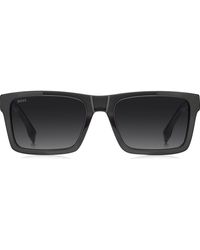 BOSS - 56Mm Gradient Rectangular Sunglasses - Lyst