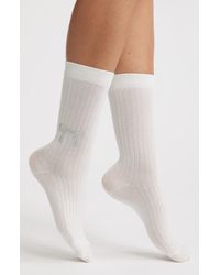 High Heel Jungle - Sabrina Crystal Bow Crew Socks - Lyst
