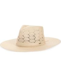 Brixton - Porto Straw Fedora - Lyst