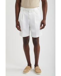 Berle - Microfiber Pleated Shorts - Lyst