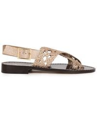 Bobbies - Zita Flat Sandals - Lyst