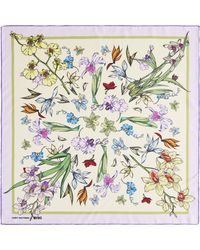 Lost Pattern - X Nybg Orchid Symphony Silk Bandana Scarf - Lyst