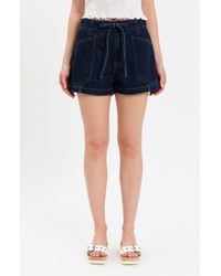DAZE - Catalina High Waist Tie Waist Shorts - Lyst