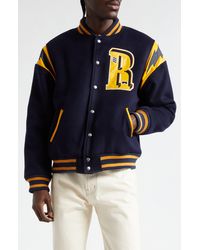 Rhude - American Spirit Wool Blend Varsity Jacket - Lyst