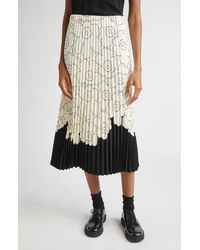 Marimekko - Piiru Piirto Unikko Placement Midi Skirt - Lyst