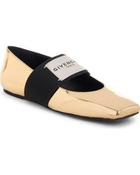 Givenchy - Sliced Square Toe Mary Jane Flat - Lyst