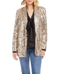 Karen Kane - Sequin Open Front Jacket - Lyst