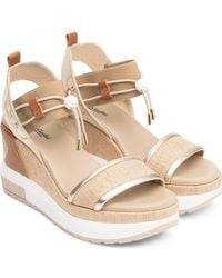 Nero Giardini - Bungee Platform Wedge Sandal - Lyst