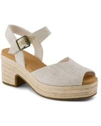 TOMS - Isla Peep Toe Sandal - Lyst